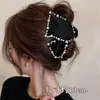 Pinza de Garra Triángulo Negro para Mujer 2026 Nuevo Estilo Pinza de Pelo de Gama Alta para Recogido en la Parte Trasera del Cabello Pinza de Tiburón Accesorio para el Cabello