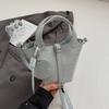 Bolso Cubo de Cuero Suave Nuevo Verano 2025, Bolso de Mano de Aspecto Caro de Nicho, Bolso Cruzado de Moda, Bolso Casual