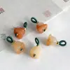 Atacado e Jade Dourado de Xinjiang Sino de Vento Flor Pequena Pulseira Pingente Flor de Lírio do Vale de Jade Acessórios de Argola de Puxar DIY