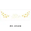 Pegatinas de Maquillaje para Rostro con Hojuela Dorada de Mariposa Estrella Transfronterizas Pegatinas de Tatuaje para Fiesta Tatuaje Día de San Valentín Chino