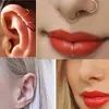 Fornecimento direto do fabricante: 40 Peças de Argolas de Nariz, Piercings de Nariz, Pregos de Nariz em Forma de C e L de Aço Inoxidável em Caixa, Joias de Piercing Corporal para Atacado Transfronteiriço