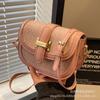 Bolso Pequeño de Diseño de Nicho Color Block para Mujer 2026 Nuevo Popular Transfronterizo Bolso de Hombro de Moda Tendencia Bolso Cruzado Tipo Sillín