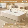 Juego de mesa de centro tipo crema con piedra de cristal y mueble de TV para sala de estar, modelo nuevo para apartamentos pequeños, combinación simple de mesa de centro y mueble de TV de pie