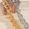 Colar Redondo Brilhante Transfronteiriço Europeu e Americano, Corrente de Clavícula Fashion Estilo Metal Retro, Colar de Design Personalizado de Nicho para Mulheres