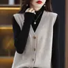 Cardigan de Tricô Feminino Outono 2026 Cardigan com Botões de Gola V Jaqueta Colete Atacado Dropshipping