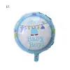Nuevo globo redondo de aluminio de 18 pulgadas para bebé niño niña escena de feliz cumpleaños diseño globo de helio venta al por mayor