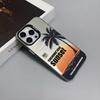 Funda Protectora Mate Anticaída Popular Creativa Estilo Resort Árbol de Coco Atardecer para iPhone 16 15 17 de Tk
