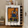 Graffiti Art Gabinete de banheiro Abrigo Cortina Gabinete de armazenamento Diversos Feio Cobertura Cortina Cozinha Armazenamento Rack Sapateira Cortina de pó