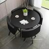 Conjunto Simples de Mesa Quadrada Pequena e Cadeiras para Recepção e Negociação, Mesa de Conferência de Escritório, Mesa de Lazer para Recepção e Área de Descanso de Loja