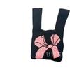 Nova bolsa de tecido voador bolsa de malha feminina saco de balde de lã japonês e coreano estilo All-match Hand-carried Casual Tote Bag Lunch Bag