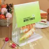 Bolsa de Embalaje para Pan Tostado con Cierre Auto-Sellante con Borde de Alambre, Ventana Transparente, Bolsa Selladora de Grado Alimenticio para Pan de Molde Rebanado, Croissant, Mochi