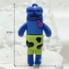 Llavero colgante de residentes de Fondo de Bikini de Bob Esponja, dibujos animados, muñeco de pez feo de Fondo de Bikini, adorno, lote de caja sorpresa