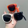 2025 Nuevas Gafas de Sol Plegables para Niños Gafas de Sol de Celebridad de Internet Gafas Portátiles con Sombrilla para Viajes al Aire Libre 7003