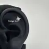 ¡Wow, aretes de acero de titanio para mujer, aptos para perforaciones, mini pernos para cartílago no extraíbles de alta gama, ear cuffs brillantes, aretes de estrella, accesorios para orejas