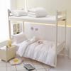 Set de tres piezas de algodón puro de color sólido juego completo de ropa de cama para dormitorio de estudiante traje completo cama de 0.9 m seis piezas colchón edredón