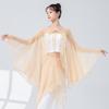 Ropa de Práctica de Danza Clásica China para Mujer, Nueva Holgada, Ropa Exterior de Malla de Hada y Elegante, Ropa de Actuación de Estilo Antiguo Chino