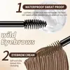 Tinte Líquido para Cejas Ouqianya de Doble Extremo Transfronterizo + Gel Fijador para Cejas para Resultados Duraderos y Estables