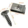 Clip de Fijación Metálico en Forma de U para Coche y Motocicleta con Base de Tuerca Autoperforante Torx Hebilla de Clip en Forma de U Tornillo Autoperforante