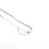 Dulce Fresca Chica Picante Puntada de Diamante Collar de Perlas Acero de Titanio Accesorios de Hip Hop de Nicho de Lujo Ligero para Mujer Diseño Cadena para Clavícula