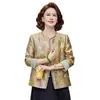 2026 Nuevo Abrigo de Otoño Estilo Chino para Madres, Tallas Grandes, Corte Delgado, Cárdigan Estilo Nacional, Chaqueta Versátil para Mujeres de Mediana Edad y Mayores