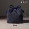 Bolsa de Almacenamiento y Viaje de Algodón Grueso Erya, Recipiente para Té, Taza de Té, Juego de Té, Bolsa de Tela, Tetera, Bolsa de Tela con Patrón de Hierba, Té Kung Fu