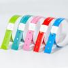 Pulsera de plástico desechable personalizada, pulsera de PVC para identificación de entrada a conferencias, conciertos y eventos.