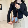 Bolsa de Accesorios para Niños Popular Europea y Americana Mini Bolsa Shaomai de Color Contrastante Personalizada Familiar para Niña Mini Bolso Crossbody para Lápiz Labial