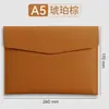 Bolsas de Documentos Empresariais Personalizáveis com Impressão de Logotipo, Pastas de Arquivo Impermeáveis, Bolsas de Documentos de Couro A4 Espessadas