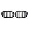 Adecuado para Modelos de Doble Línea 15-18 Bmw Serie 7 G11 G12, Rejilla Frontal Negra Brillante de Reemplazo para el Coche Original, Hecha de Material Abs