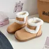 Zapatos de algodón estilo Mary Jane para mujer, colección invierno 2026, estilo slip-on con cierre de velcro, forrados de felpa para abrigo, botas de nieve, estilo Birkenstock, B3035M