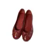 Versión de Piel de Oveja ~ Mismo Estilo que la Mamá Uva Clásico de Nicho Tacones Redondos Pequeños con Lazo para Commuter para Mujer