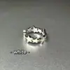 Anel de Corrente de Pérolas com Borboleta de Strass Super Fada Costurado Conjunto de Anéis com Franja Simples de Alto Padrão Coreano Nicho para Mulheres