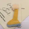 Nuevo Lindo Sombrero de Lana Tejida con Orejas Caídas Estilo Perezoso Ropa para Muñecas Hecha a Mano DIY Accesorios para Muñecas