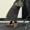 Versión de cuero de las zapatillas de entrenamiento retro alemanas clásicas para mujer, con diseño de cordones, punta redonda, suela plana, zapatillas casuales