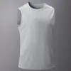 Site Independente Amazon Transfronteiriço Colete Esportivo Masculino Fitness Secagem Rápida Alta Elasticidade Respirável Regata Camiseta Gola Careca para Corrida