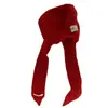 ¡Atmósfera de Caperucita Roja! Gorro de Punto con Cuello Alto de Corea del Sur, Balaclava Cálido y Resistente al Frío con Cordones