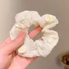 Goma para el pelo dulce floral estilo bosque para mujer, coleta suave y de alta gama estilo coreano, cuerda grande para el pelo, accesorio para el pelo de Ins, accesorio para la cabeza