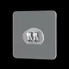 Hebilla de Garra Adhesiva Transparente Sin Rastro Parche Adhesivo Fuerte Gancho de Parche Sin Rastro Caja de Almacenamiento para Trípode Baño Accesorios Montados en Pared