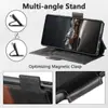 Funda de Teléfono tipo Cartera con Tapa abatible para Samsung S26Ultra con Ranura para Tarjetas y Soporte de Carga Inalámbrica Magnético Dos en Uno, Funda de Cuero