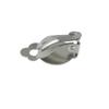 Aretes invisibles sin dolor para orejas no perforadas diy accesorios disco de 12 mm se puede pegar joyería acero inoxidable clip para oreja de rana
