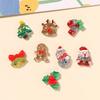 Accesorios de resina de dibujos animados para manualidades, accesorios de tamaño pequeño, polvo, gel de aceite de Navidad, pinza para el pelo hecha a mano, funda para teléfono móvil, accesorios de hebilla para zapatos