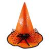 Chapéu de bruxa fantasia de Halloween adulto feminino bruxa bruxa luz encontro chapéu mágico chapéu pontudo aba grande