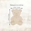 Ventas Directas de Fábrica Adornos de Madera para el Día de San Valentín Adornos en Forma de Oso y Corazón Venta al por Mayor Decoración DIY para Fiestas en Casa Colgantes de Pared