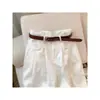Jeans blancos de pierna ancha estilo americano para mujeres petite, nuevo modelo de verano, holgados, adelgazantes, de corte recto, con caída, pantalones de largo hasta el suelo