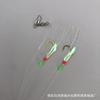 Kit de Pesca Bionic Fish Skin String Hook, Isca Artificial Luminosa Acabada, Suprimentos de Pesca Atacado, Anzol de Pesca Bola Dourada
