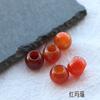 Ágata ametista natural grande buraco contas soltas contas atacado artesanal diy tecido corda vermelha pulseira espaçador contas material de jade branco