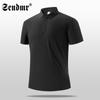 Polo de Golf Cuadros Refinados para Hombre Verano Casual Negocios Deportes Camiseta de Manga Corta Ropa de Seda de Hielo de Secado Rápido para Hombre