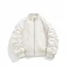 Chaqueta de Trabajo Pilot de Calle Transfronteriza para Hombre Otoño Pesada Tendencia Marca Diseño de Cremallera Versátil Chaqueta de Béisbol Ropa de Exterior