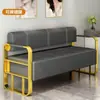 Sillón de Espera Sofá Famoso en Internet para Salón de Peluquería, Salón de Peluquería, Área de Descanso para Salón de Uñas, Sillón Sofá Largo de Acero Inoxidable de Lujo Ligero