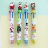 Regalo de Vacaciones de Navidad Bolígrafo de Diez Colores Bolígrafo Navideño Árbol de Navidad Reno Lindo Dibujo Animado 6 Colores Color Presión Bolígrafo de Bola